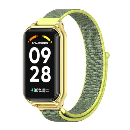 สายนาฬิกา Mijobs Metal Shell Nylon Loop, For Xiaomi Smart Band 8 Active / Redmi Band 2