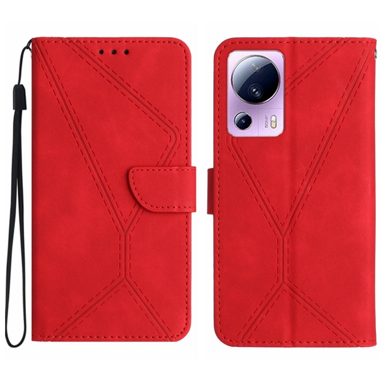 เย็บเคสโทรศัพท์หนังนูน, For Xiaomi 13 Lite, For Xiaomi 13 Pro, For Xiaomi 13, For Xiaomi 12T / 12T Pro, For Xiaomi POCO M5 / M4 5G, For Xiaomi POCO M5S, For Xiaomi POCO X4 GT, For Xiaomi POCO C40