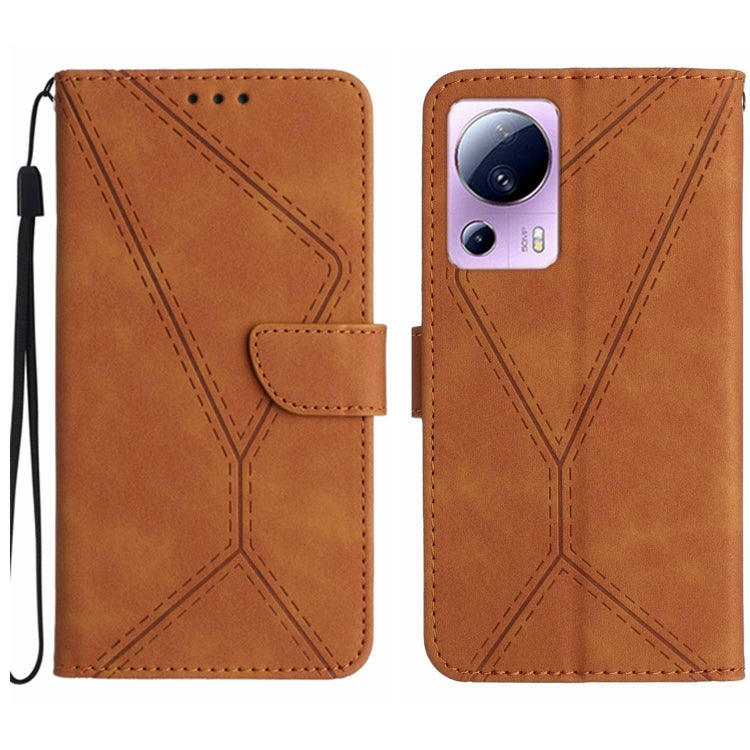 เย็บเคสโทรศัพท์หนังนูน, For Xiaomi 13 Lite, For Xiaomi 13 Pro, For Xiaomi 13, For Xiaomi 12T / 12T Pro, For Xiaomi POCO M5 / M4 5G, For Xiaomi POCO M5S, For Xiaomi POCO X4 GT, For Xiaomi POCO C40