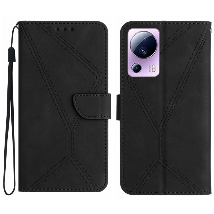เย็บเคสโทรศัพท์หนังนูน, For Xiaomi 13 Lite, For Xiaomi 13 Pro, For Xiaomi 13, For Xiaomi 12T / 12T Pro, For Xiaomi POCO M5 / M4 5G, For Xiaomi POCO M5S, For Xiaomi POCO X4 GT, For Xiaomi POCO C40