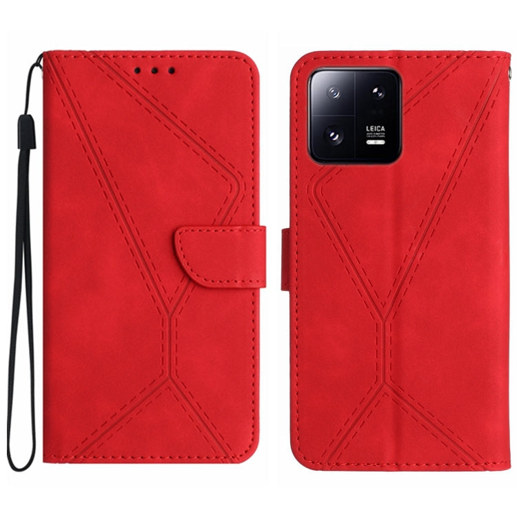 เย็บเคสโทรศัพท์หนังนูน, For Xiaomi 13 Lite, For Xiaomi 13 Pro, For Xiaomi 13, For Xiaomi 12T / 12T Pro, For Xiaomi POCO M5 / M4 5G, For Xiaomi POCO M5S, For Xiaomi POCO X4 GT, For Xiaomi POCO C40