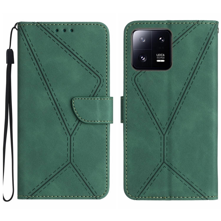เย็บเคสโทรศัพท์หนังนูน, For Xiaomi 13 Lite, For Xiaomi 13 Pro, For Xiaomi 13, For Xiaomi 12T / 12T Pro, For Xiaomi POCO M5 / M4 5G, For Xiaomi POCO M5S, For Xiaomi POCO X4 GT, For Xiaomi POCO C40