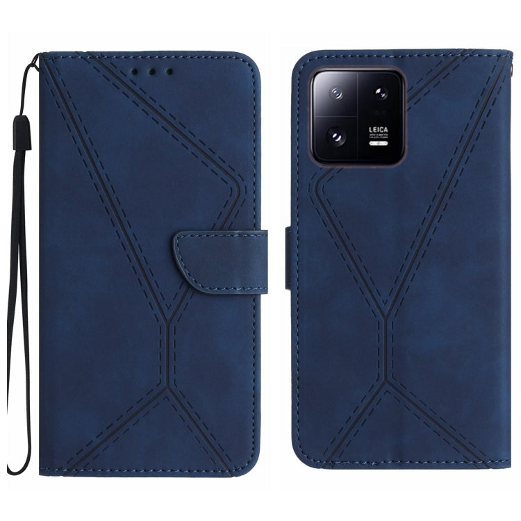 เย็บเคสโทรศัพท์หนังนูน, For Xiaomi 13 Lite, For Xiaomi 13 Pro, For Xiaomi 13, For Xiaomi 12T / 12T Pro, For Xiaomi POCO M5 / M4 5G, For Xiaomi POCO M5S, For Xiaomi POCO X4 GT, For Xiaomi POCO C40