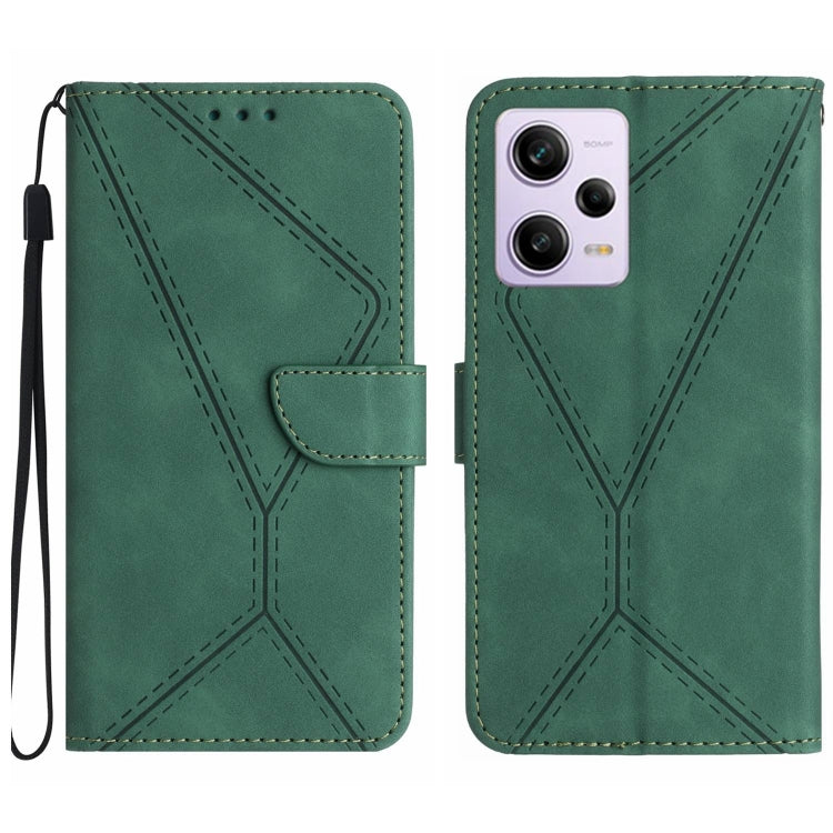 เย็บเคสโทรศัพท์หนังนูน, For Xiaomi 13 Ultra, For Xiaomi Redmi Note 12 4G, For Xiaomi Redmi A1 / A2, For Xiaomi Redmi 11A, For Xiaomi Redmi Note 12 Pro+, For Redmi Note 12 Pro 5G, For Xiaomi POCO X5 Pro, For Xiaomi Redmi Note 12 5G