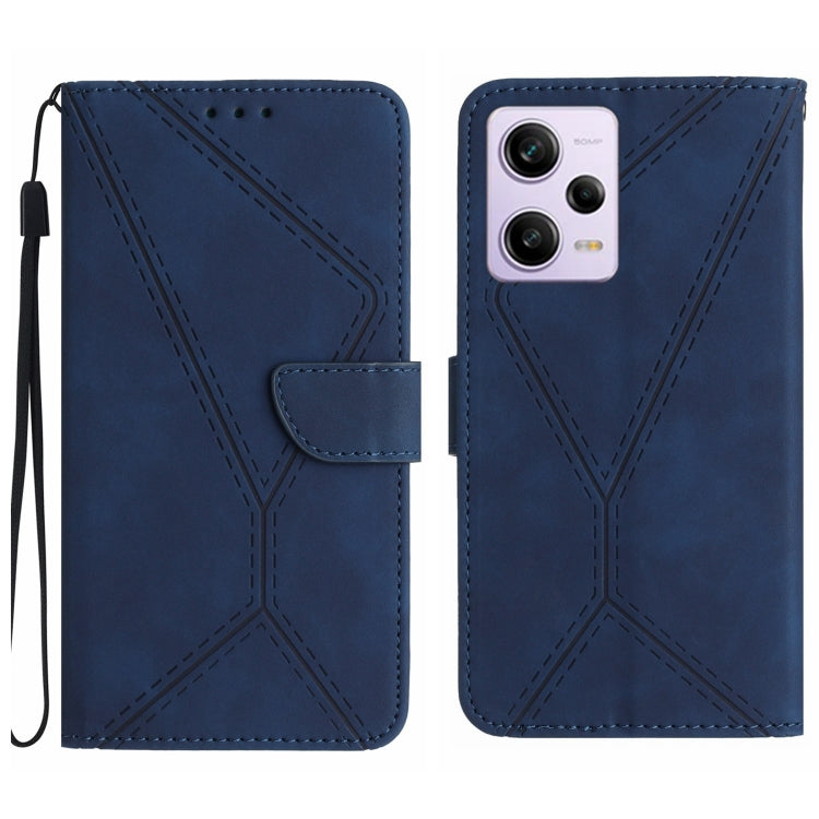 เย็บเคสโทรศัพท์หนังนูน, For Xiaomi 13 Ultra, For Xiaomi Redmi Note 12 4G, For Xiaomi Redmi A1 / A2, For Xiaomi Redmi 11A, For Xiaomi Redmi Note 12 Pro+, For Redmi Note 12 Pro 5G, For Xiaomi POCO X5 Pro, For Xiaomi Redmi Note 12 5G