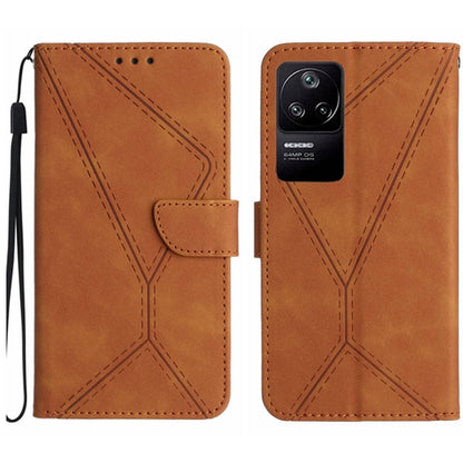เย็บเคสโทรศัพท์หนังนูน, For Redmi Note 11 4G Global, For Xiaomi POCO F4 5G, For Xiaomi Redmi 10A, For Xiaomi Redmi 10C