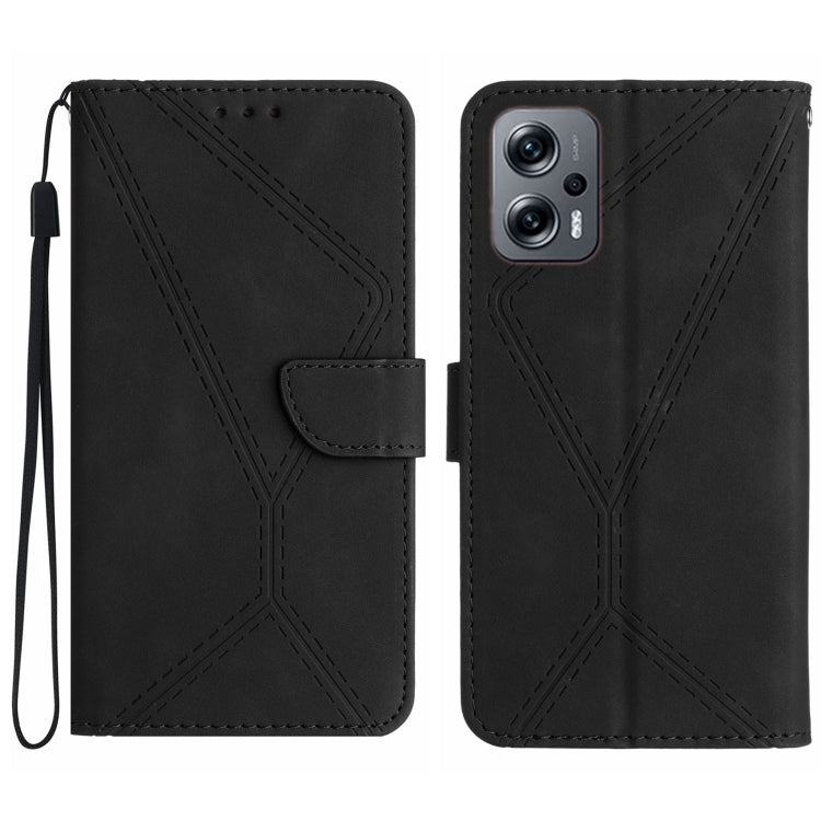 เย็บเคสโทรศัพท์หนังนูน, For Xiaomi 13 Lite, For Xiaomi 13 Pro, For Xiaomi 13, For Xiaomi 12T / 12T Pro, For Xiaomi POCO M5 / M4 5G, For Xiaomi POCO M5S, For Xiaomi POCO X4 GT, For Xiaomi POCO C40