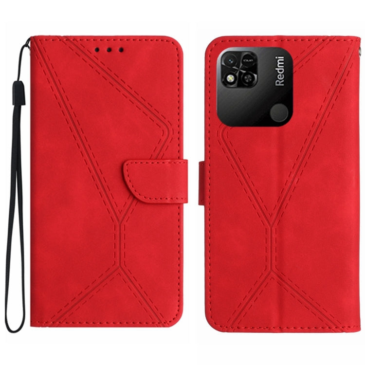 เย็บเคสโทรศัพท์หนังนูน, For Redmi Note 11 4G Global, For Xiaomi POCO F4 5G, For Xiaomi Redmi 10A, For Xiaomi Redmi 10C