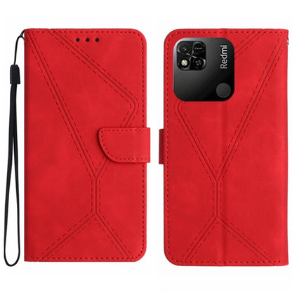 เย็บเคสโทรศัพท์หนังนูน, For Redmi Note 11 4G Global, For Xiaomi POCO F4 5G, For Xiaomi Redmi 10A, For Xiaomi Redmi 10C