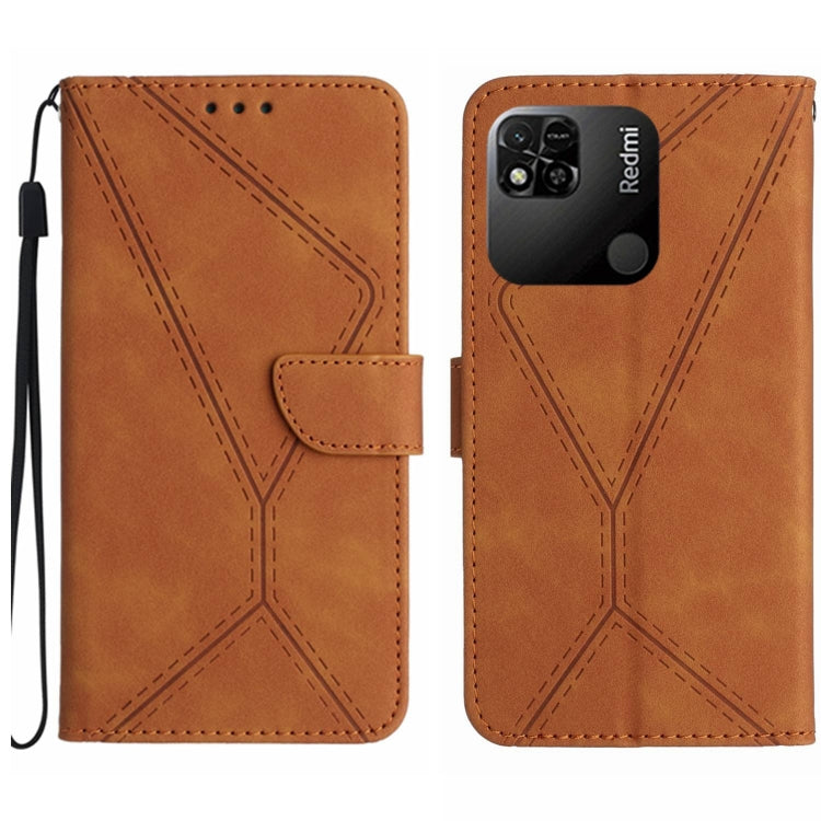 เย็บเคสโทรศัพท์หนังนูน, For Redmi Note 11 4G Global, For Xiaomi POCO F4 5G, For Xiaomi Redmi 10A, For Xiaomi Redmi 10C