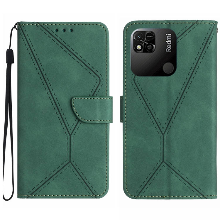 เย็บเคสโทรศัพท์หนังนูน, For Redmi Note 11 4G Global, For Xiaomi POCO F4 5G, For Xiaomi Redmi 10A, For Xiaomi Redmi 10C