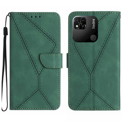 เย็บเคสโทรศัพท์หนังนูน, For Redmi Note 11 4G Global, For Xiaomi POCO F4 5G, For Xiaomi Redmi 10A, For Xiaomi Redmi 10C