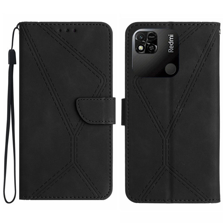 เย็บเคสโทรศัพท์หนังนูน, For Redmi Note 11 4G Global, For Xiaomi POCO F4 5G, For Xiaomi Redmi 10A, For Xiaomi Redmi 10C