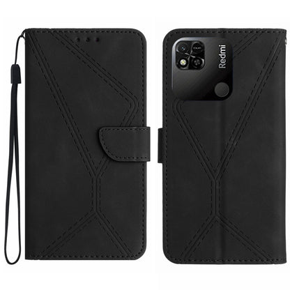 เย็บเคสโทรศัพท์หนังนูน, For Redmi Note 11 4G Global, For Xiaomi POCO F4 5G, For Xiaomi Redmi 10A, For Xiaomi Redmi 10C