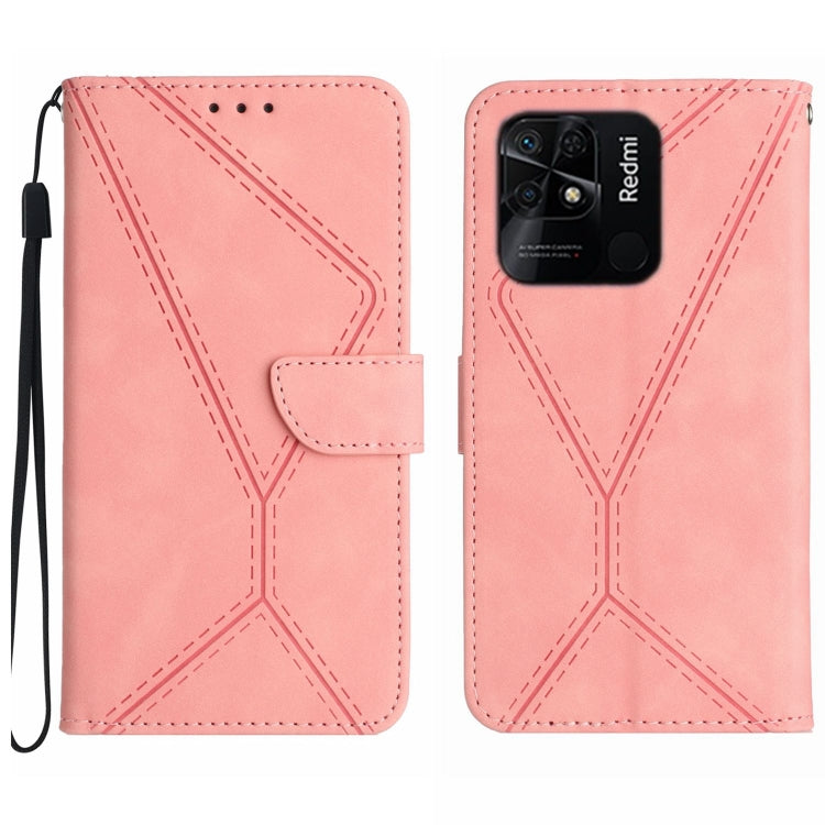 เย็บเคสโทรศัพท์หนังนูน, For Redmi Note 11 4G Global, For Xiaomi POCO F4 5G, For Xiaomi Redmi 10A, For Xiaomi Redmi 10C