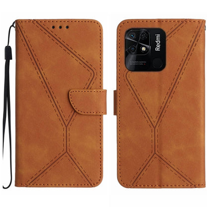 เย็บเคสโทรศัพท์หนังนูน, For Redmi Note 11 4G Global, For Xiaomi POCO F4 5G, For Xiaomi Redmi 10A, For Xiaomi Redmi 10C
