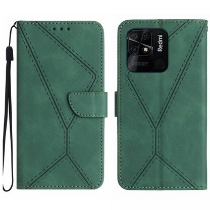 เย็บเคสโทรศัพท์หนังนูน, For Redmi Note 11 4G Global, For Xiaomi POCO F4 5G, For Xiaomi Redmi 10A, For Xiaomi Redmi 10C