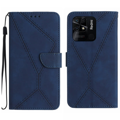 เย็บเคสโทรศัพท์หนังนูน, For Redmi Note 11 4G Global, For Xiaomi POCO F4 5G, For Xiaomi Redmi 10A, For Xiaomi Redmi 10C