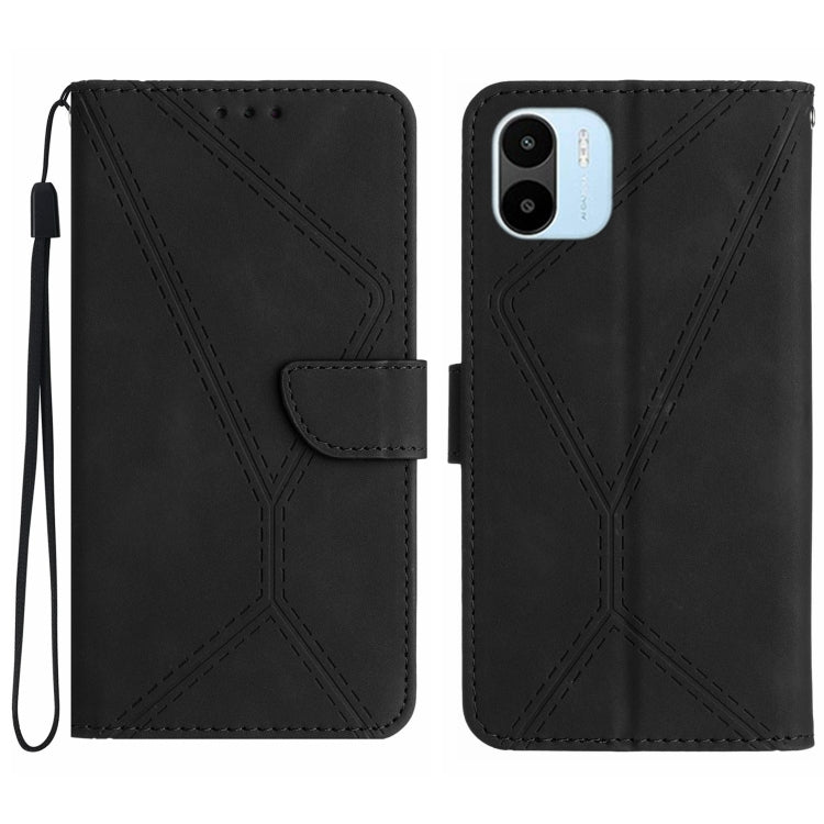 เย็บเคสโทรศัพท์หนังนูน, For Xiaomi 13 Ultra, For Xiaomi Redmi Note 12 4G, For Xiaomi Redmi A1 / A2, For Xiaomi Redmi 11A, For Xiaomi Redmi Note 12 Pro+, For Redmi Note 12 Pro 5G, For Xiaomi POCO X5 Pro, For Xiaomi Redmi Note 12 5G