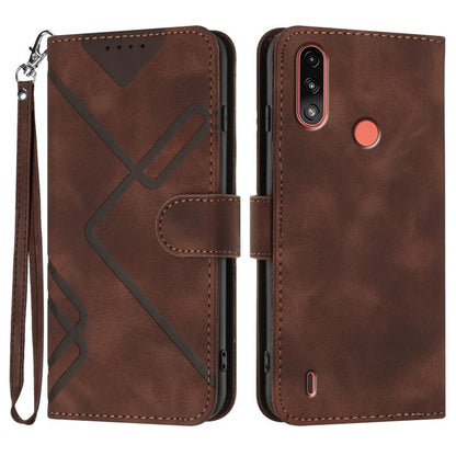 ซองโทรศัพท์หนังลายเส้นลายเส้น, For Motorola Moto G32, For Motorola Moto G42, For Motorola Moto G52, For Motorola Moto G22, For Motorola Moto E20 / E30 / E40, For Motorola Moto E7 Power