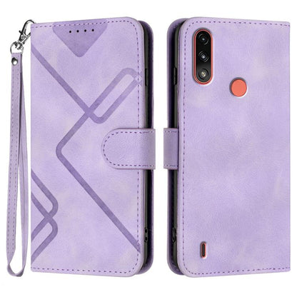 ซองโทรศัพท์หนังลายเส้นลายเส้น, For Motorola Moto G32, For Motorola Moto G42, For Motorola Moto G52, For Motorola Moto G22, For Motorola Moto E20 / E30 / E40, For Motorola Moto E7 Power