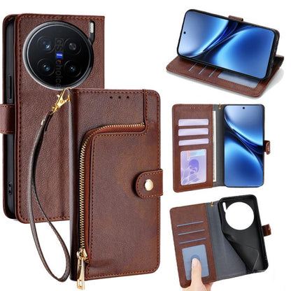 ซองใส่โทรศัพท์หนังซิปกระเป๋า, For vivo V50 Lite 5G, For vivo Y29s 5G / Y04 4G, For vivo Y29 4G Global, For vivo V50 5G, For vivo X200 Pro 5G, For vivo S19 Pro, For vivo S19, For vivo Y28 4G, For vivo X100s, For vivo Y38 5G / T3x Global                 ...