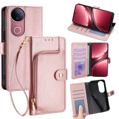 ซองใส่โทรศัพท์หนังซิปกระเป๋า, For vivo V50 Lite 5G, For vivo Y29s 5G / Y04 4G, For vivo Y29 4G Global, For vivo V50 5G, For vivo X200 Pro 5G, For vivo S19 Pro, For vivo S19, For vivo Y28 4G, For vivo X100s, For vivo Y38 5G / T3x Global                 ...