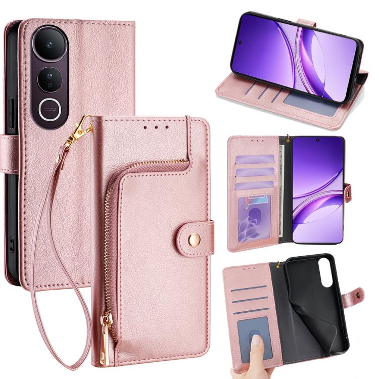 ซองใส่โทรศัพท์หนังซิปกระเป๋า, For vivo V50 Lite 5G, For vivo Y29s 5G / Y04 4G, For vivo Y29 4G Global, For vivo V50 5G, For vivo X200 Pro 5G, For vivo S19 Pro, For vivo S19, For vivo Y28 4G, For vivo X100s, For vivo Y38 5G / T3x Global                 ...