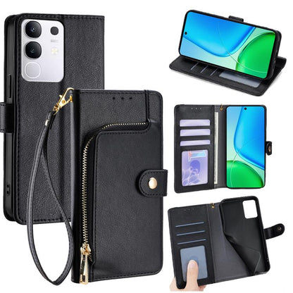 ซองใส่โทรศัพท์หนังซิปกระเป๋า, For vivo V50 Lite 5G, For vivo Y29s 5G / Y04 4G, For vivo Y29 4G Global, For vivo V50 5G, For vivo X200 Pro 5G, For vivo S19 Pro, For vivo S19, For vivo Y28 4G, For vivo X100s, For vivo Y38 5G / T3x Global                 ...