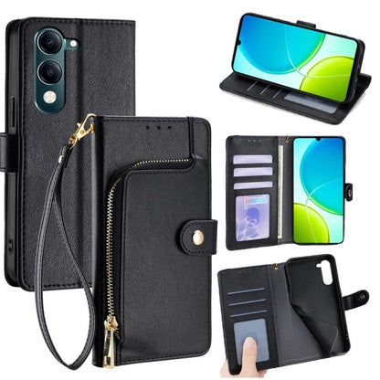 ซองใส่โทรศัพท์หนังซิปกระเป๋า, For vivo V50 Lite 5G, For vivo Y29s 5G / Y04 4G, For vivo Y29 4G Global, For vivo V50 5G, For vivo X200 Pro 5G, For vivo S19 Pro, For vivo S19, For vivo Y28 4G, For vivo X100s, For vivo Y38 5G / T3x Global                 ...