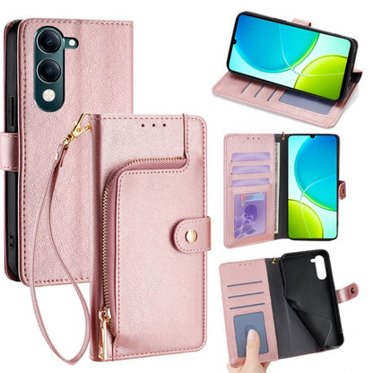 ซองใส่โทรศัพท์หนังซิปกระเป๋า, For vivo V50 Lite 5G, For vivo Y29s 5G / Y04 4G, For vivo Y29 4G Global, For vivo V50 5G, For vivo X200 Pro 5G, For vivo S19 Pro, For vivo S19, For vivo Y28 4G, For vivo X100s, For vivo Y38 5G / T3x Global                 ...