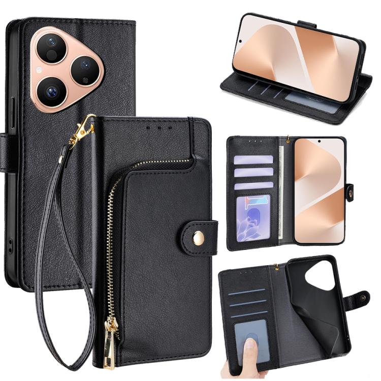 ซองใส่โทรศัพท์หนังซิปกระเป๋า, For Huawei nova 15 Ultra, For Huawei nova 15 Pro, For Huawei nova 15, For Huawei Mate 80 Pro Max 5G, For Huawei Mate 80 5G, For Huawei Maimang 40 5G, For Huawei Pura 80 5G, For Huawei nova 14 Ultra 5G                      ...