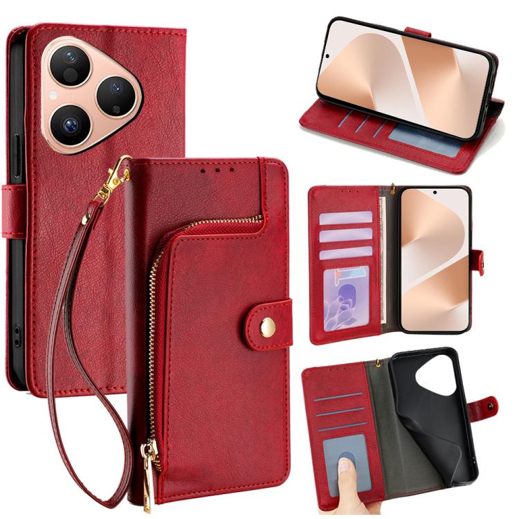 ซองใส่โทรศัพท์หนังซิปกระเป๋า, For Huawei nova 15 Ultra, For Huawei nova 15 Pro, For Huawei nova 15, For Huawei Mate 80 Pro Max 5G, For Huawei Mate 80 5G, For Huawei Maimang 40 5G, For Huawei Pura 80 5G, For Huawei nova 14 Ultra 5G                      ...