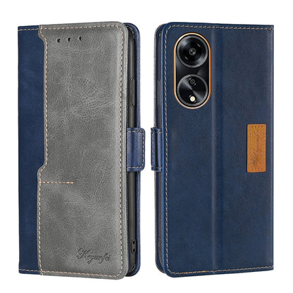 เคสโทรศัพท์หนังหัวเข็มขัดด้านข้างสีตัดกัน, For OPPO Find X7 Ultra 5G, For OPPO Reno10 Pro+ 5G, For OPPO A1 5G