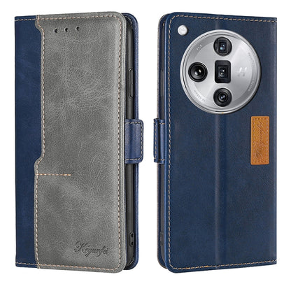 เคสโทรศัพท์หนังหัวเข็มขัดด้านข้างสีตัดกัน, For OPPO Find X7 Ultra 5G, For OPPO Reno10 Pro+ 5G, For OPPO A1 5G