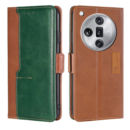 เคสโทรศัพท์หนังหัวเข็มขัดด้านข้างสีตัดกัน, For OPPO Find X7 Ultra 5G, For OPPO Reno10 Pro+ 5G, For OPPO A1 5G