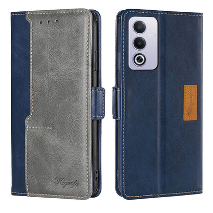 เคสโทรศัพท์หนังหัวเข็มขัดด้านข้างสีตัดกัน, For OPPO F29 5G Global, For OPPO A5 Pro 5G Global, For OPPO A3 5G India, For OPPO Reno12 F 5G, For OPPO A3 Pro 5G India, For OPPO Reno12 5G Global, For OPPO Reno11 F 5G, For OPPO Find X7 5G
