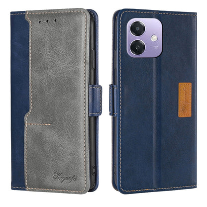 เคสโทรศัพท์หนังหัวเข็มขัดด้านข้างสีตัดกัน, For OPPO F29 5G Global, For OPPO A5 Pro 5G Global, For OPPO A3 5G India, For OPPO Reno12 F 5G, For OPPO A3 Pro 5G India, For OPPO Reno12 5G Global, For OPPO Reno11 F 5G, For OPPO Find X7 5G
