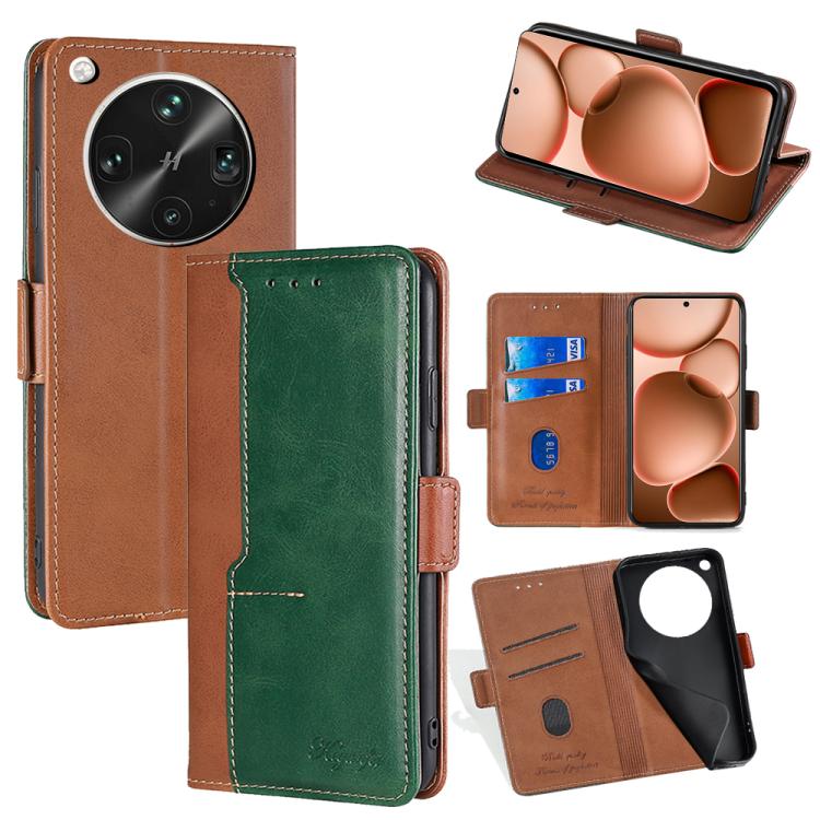 เคสโทรศัพท์หนังหัวเข็มขัดด้านข้างสีตัดกัน, For OPPO K13 Turbo Pro 5G, For OPPO Reno14 F 5G, For OPPO A5x 5G Global, For OPPO A5 5G 2025 Global, For OPPO Reno14 Pro 5G, For OPPO Find X8s+ 5G, For OPPO Find X8s 5G, For OPPO Find X8 Ultra 5G