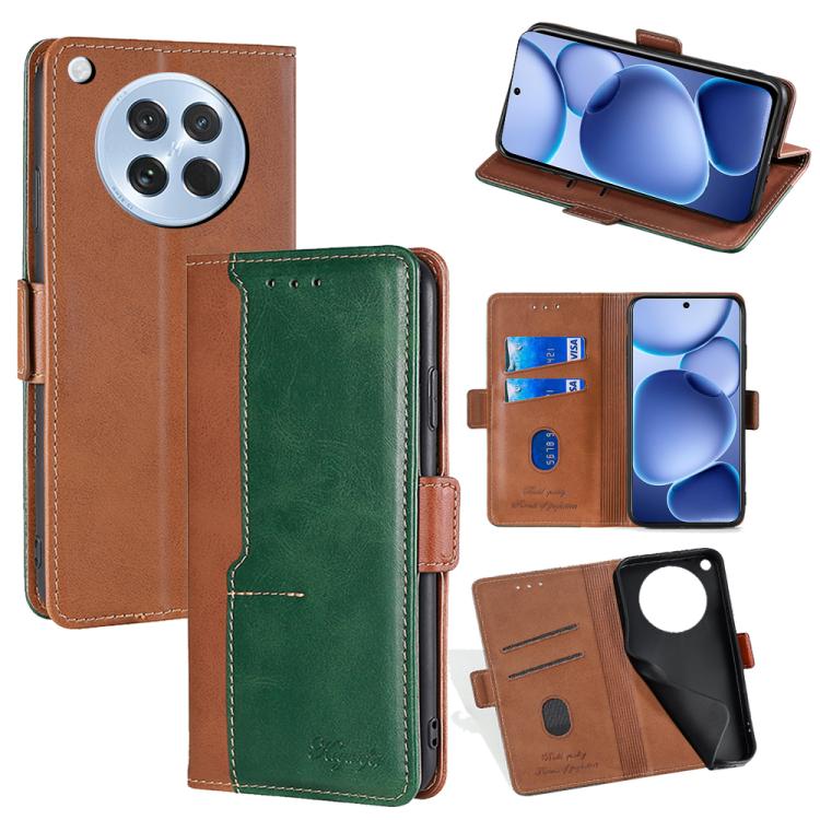 เคสโทรศัพท์หนังหัวเข็มขัดด้านข้างสีตัดกัน, For OPPO K13 Turbo Pro 5G, For OPPO Reno14 F 5G, For OPPO A5x 5G Global, For OPPO A5 5G 2025 Global, For OPPO Reno14 Pro 5G, For OPPO Find X8s+ 5G, For OPPO Find X8s 5G, For OPPO Find X8 Ultra 5G