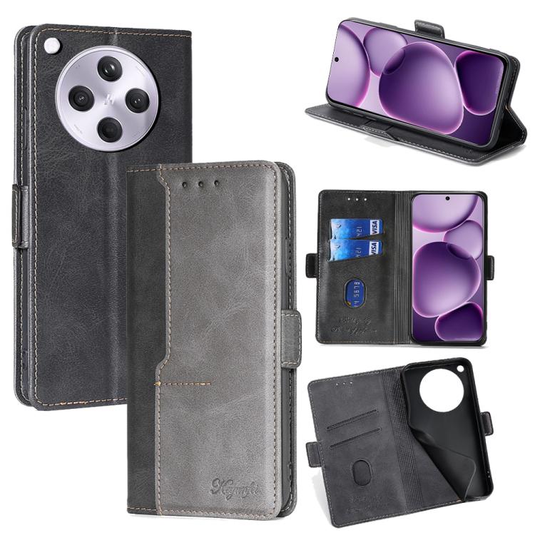 เคสโทรศัพท์หนังหัวเข็มขัดด้านข้างสีตัดกัน, For OPPO K13 Turbo Pro 5G, For OPPO Reno14 F 5G, For OPPO A5x 5G Global, For OPPO A5 5G 2025 Global, For OPPO Reno14 Pro 5G, For OPPO Find X8s+ 5G, For OPPO Find X8s 5G, For OPPO Find X8 Ultra 5G