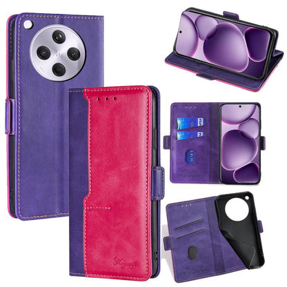 เคสโทรศัพท์หนังหัวเข็มขัดด้านข้างสีตัดกัน, For OPPO K13 Turbo Pro 5G, For OPPO Reno14 F 5G, For OPPO A5x 5G Global, For OPPO A5 5G 2025 Global, For OPPO Reno14 Pro 5G, For OPPO Find X8s+ 5G, For OPPO Find X8s 5G, For OPPO Find X8 Ultra 5G