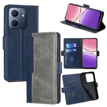 เคสโทรศัพท์หนังหัวเข็มขัดด้านข้างสีตัดกัน, For OPPO K13 Turbo Pro 5G, For OPPO Reno14 F 5G, For OPPO A5x 5G Global, For OPPO A5 5G 2025 Global, For OPPO Reno14 Pro 5G, For OPPO Find X8s+ 5G, For OPPO Find X8s 5G, For OPPO Find X8 Ultra 5G