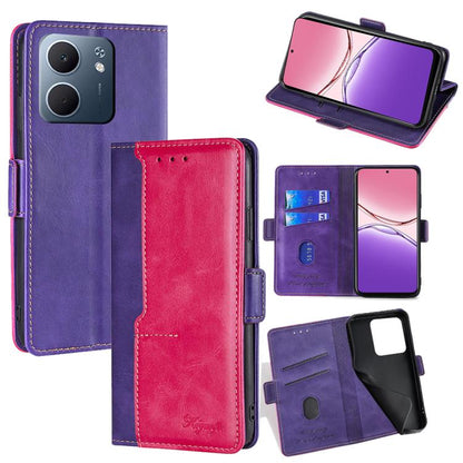 เคสโทรศัพท์หนังหัวเข็มขัดด้านข้างสีตัดกัน, For OPPO K13 Turbo Pro 5G, For OPPO Reno14 F 5G, For OPPO A5x 5G Global, For OPPO A5 5G 2025 Global, For OPPO Reno14 Pro 5G, For OPPO Find X8s+ 5G, For OPPO Find X8s 5G, For OPPO Find X8 Ultra 5G