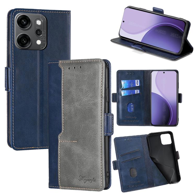 เคสโทรศัพท์หนังหัวเข็มขัดด้านข้างสีตัดกัน, For OPPO K13 Turbo Pro 5G, For OPPO Reno14 F 5G, For OPPO A5x 5G Global, For OPPO A5 5G 2025 Global, For OPPO Reno14 Pro 5G, For OPPO Find X8s+ 5G, For OPPO Find X8s 5G, For OPPO Find X8 Ultra 5G