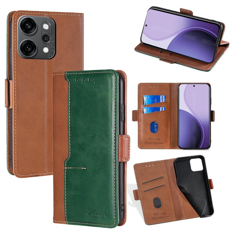 เคสโทรศัพท์หนังหัวเข็มขัดด้านข้างสีตัดกัน, For OPPO K13 Turbo Pro 5G, For OPPO Reno14 F 5G, For OPPO A5x 5G Global, For OPPO A5 5G 2025 Global, For OPPO Reno14 Pro 5G, For OPPO Find X8s+ 5G, For OPPO Find X8s 5G, For OPPO Find X8 Ultra 5G