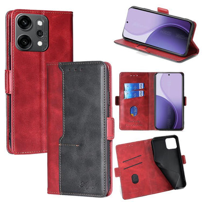 เคสโทรศัพท์หนังหัวเข็มขัดด้านข้างสีตัดกัน, For OPPO K13 Turbo Pro 5G, For OPPO Reno14 F 5G, For OPPO A5x 5G Global, For OPPO A5 5G 2025 Global, For OPPO Reno14 Pro 5G, For OPPO Find X8s+ 5G, For OPPO Find X8s 5G, For OPPO Find X8 Ultra 5G
