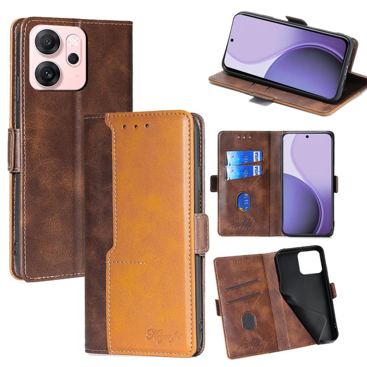 เคสโทรศัพท์หนังหัวเข็มขัดด้านข้างสีตัดกัน, For OPPO K13 Turbo Pro 5G, For OPPO Reno14 F 5G, For OPPO A5x 5G Global, For OPPO A5 5G 2025 Global, For OPPO Reno14 Pro 5G, For OPPO Find X8s+ 5G, For OPPO Find X8s 5G, For OPPO Find X8 Ultra 5G