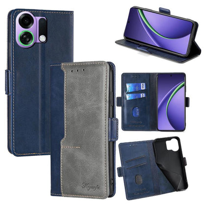 เคสโทรศัพท์หนังหัวเข็มขัดด้านข้างสีตัดกัน, For OPPO K13 Turbo Pro 5G, For OPPO Reno14 F 5G, For OPPO A5x 5G Global, For OPPO A5 5G 2025 Global, For OPPO Reno14 Pro 5G, For OPPO Find X8s+ 5G, For OPPO Find X8s 5G, For OPPO Find X8 Ultra 5G