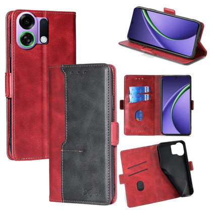 เคสโทรศัพท์หนังหัวเข็มขัดด้านข้างสีตัดกัน, For OPPO K13 Turbo Pro 5G, For OPPO Reno14 F 5G, For OPPO A5x 5G Global, For OPPO A5 5G 2025 Global, For OPPO Reno14 Pro 5G, For OPPO Find X8s+ 5G, For OPPO Find X8s 5G, For OPPO Find X8 Ultra 5G